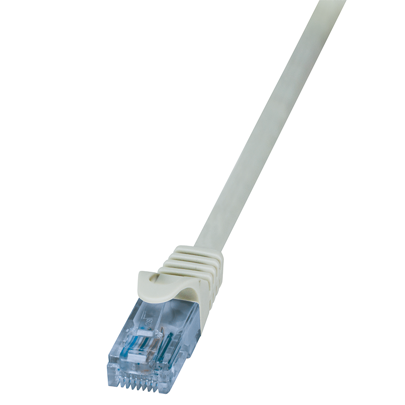Econline Cat.6A U/UTP patch cable, grey, 7.5 m