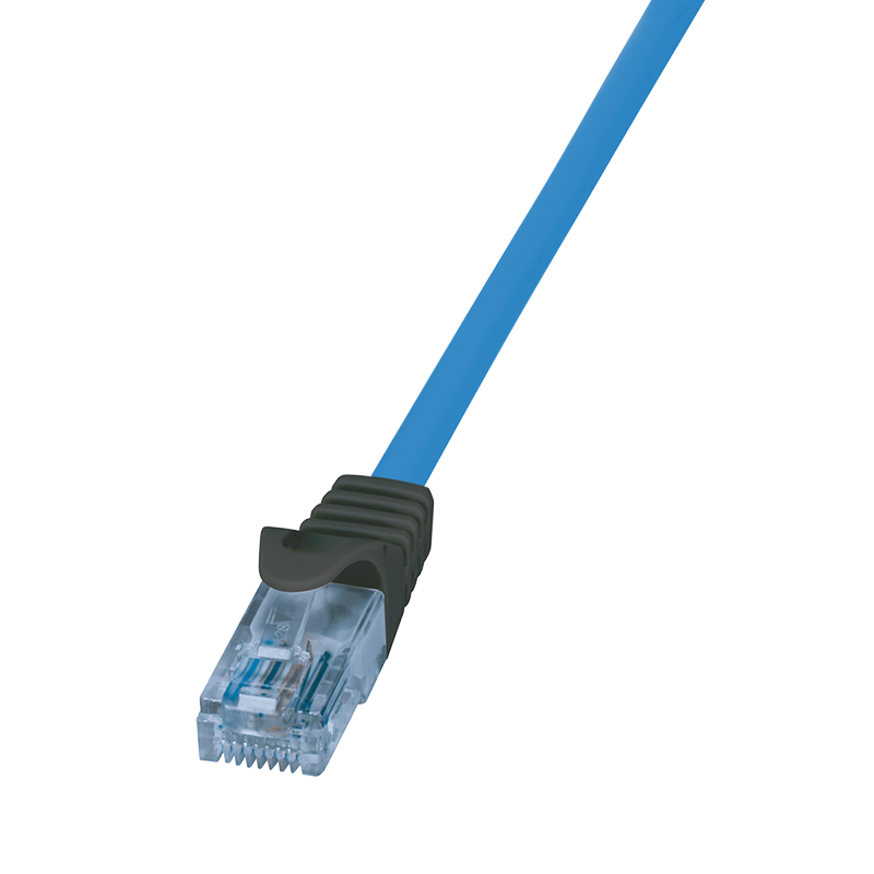 Premium Cat.6A U/UTP patch cable, blue, 30 m