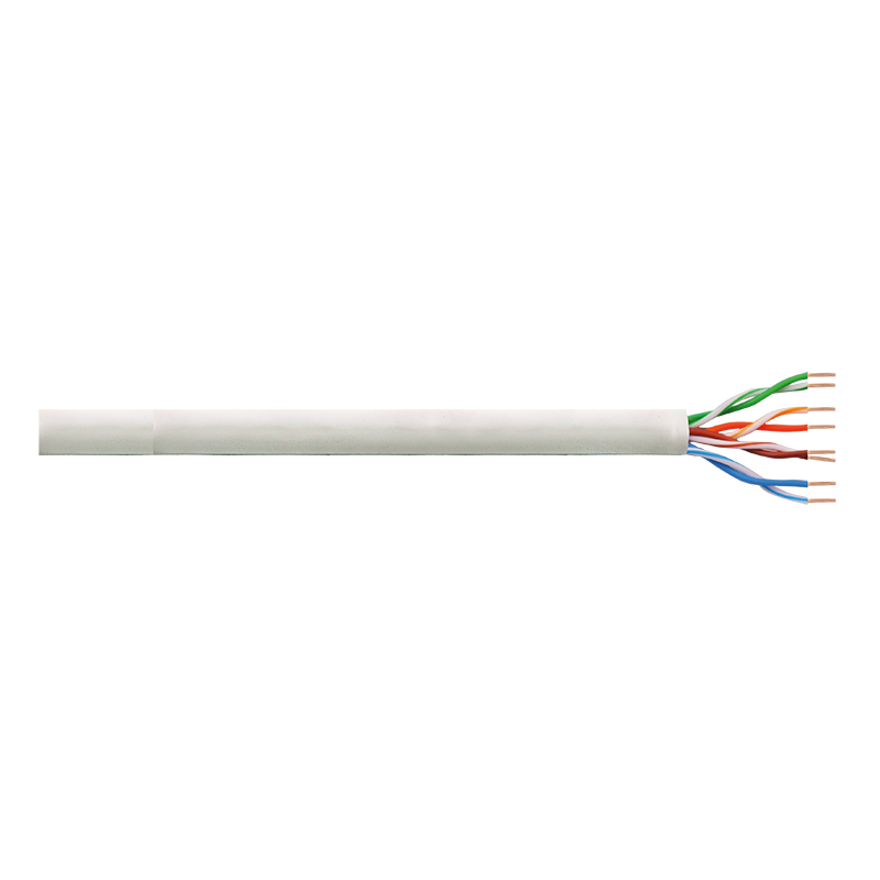Cat.6 U/UTP network cable, grey, 100 m