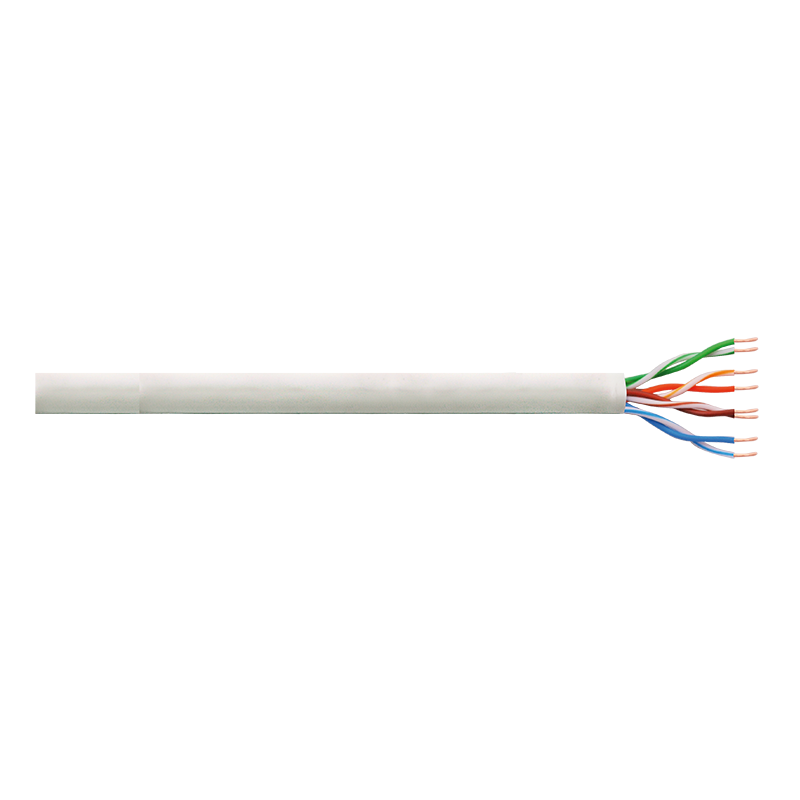 CAT6 CCA U/UTP installation cable, grey, 305 m