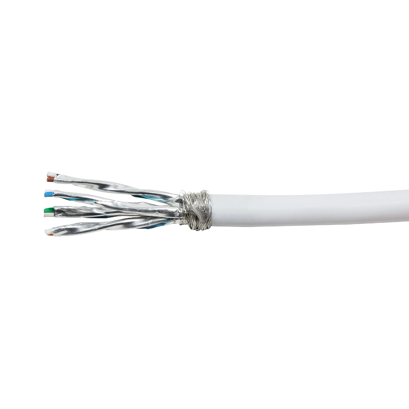 Flexible Cat.7 S/FTP network cable, white, 100 m