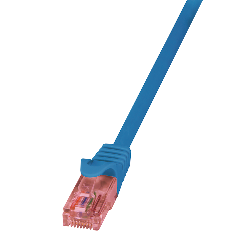 PrimeLine Cat.6 U/UTP patch cable, blue, 0.5 m