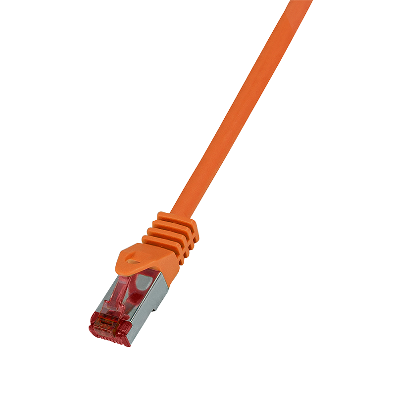 PrimeLine Cat.6 S/FTP patch cable, orange, 1 m