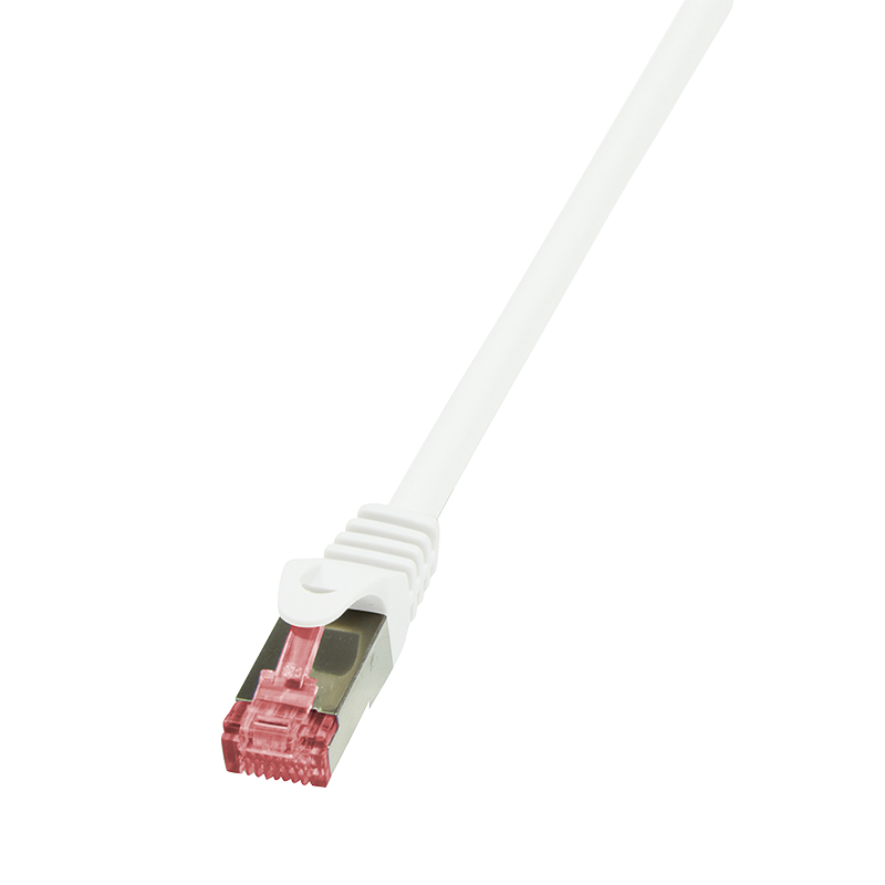 PrimeLine Cat.6 S/FTP patch cable, white, 2 m