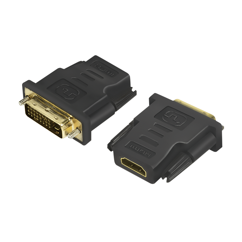 Adapter HDMI do DVI-D, 1080p, czarny — 1