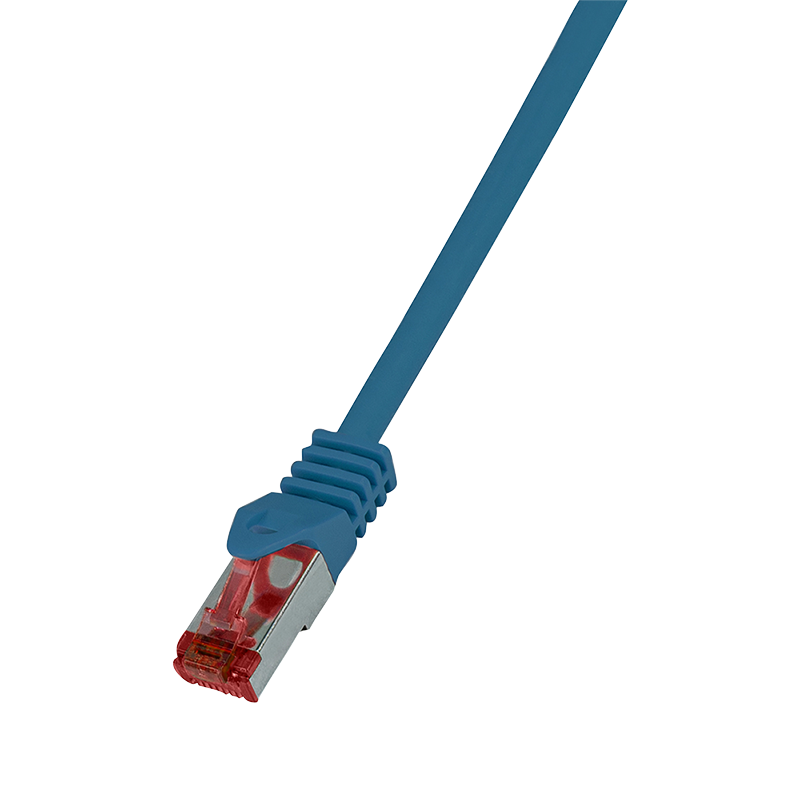 Cat.6 S/FTP patch cable, blue, 7.5 m
