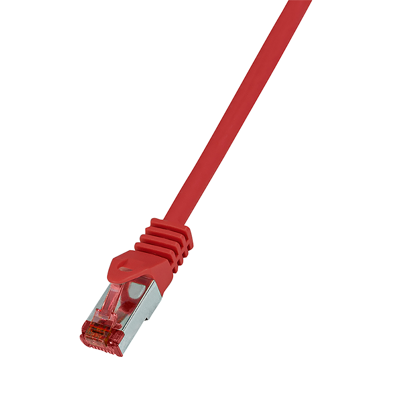 PrimeLine Cat.6 S/FTP patch cable, red, 10 m