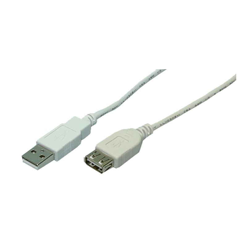 USB 2.0 USB-A male to USB-A female extension cable, grey, 3 m