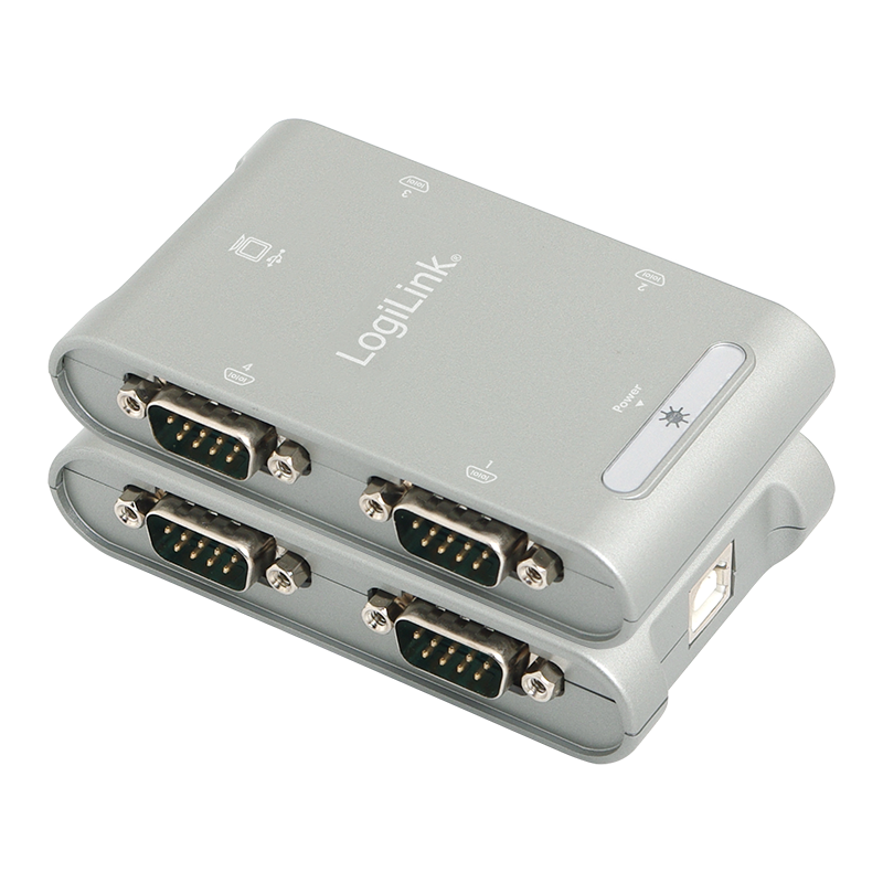 Adapter USB 2.0 do 4 portów szeregowych