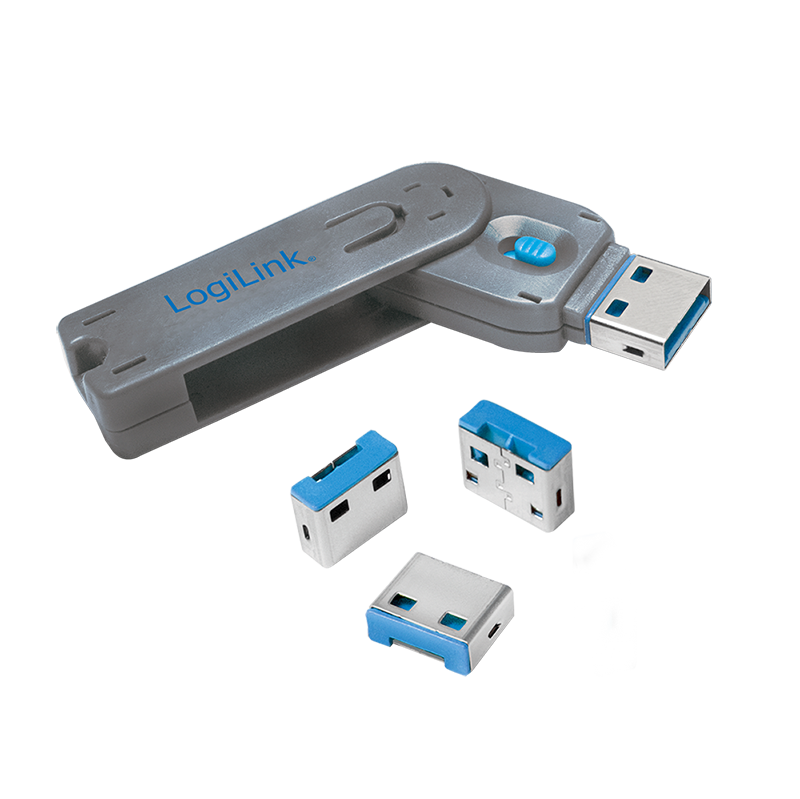 Blokada portu USB-A z kluczem i 4 blokadami