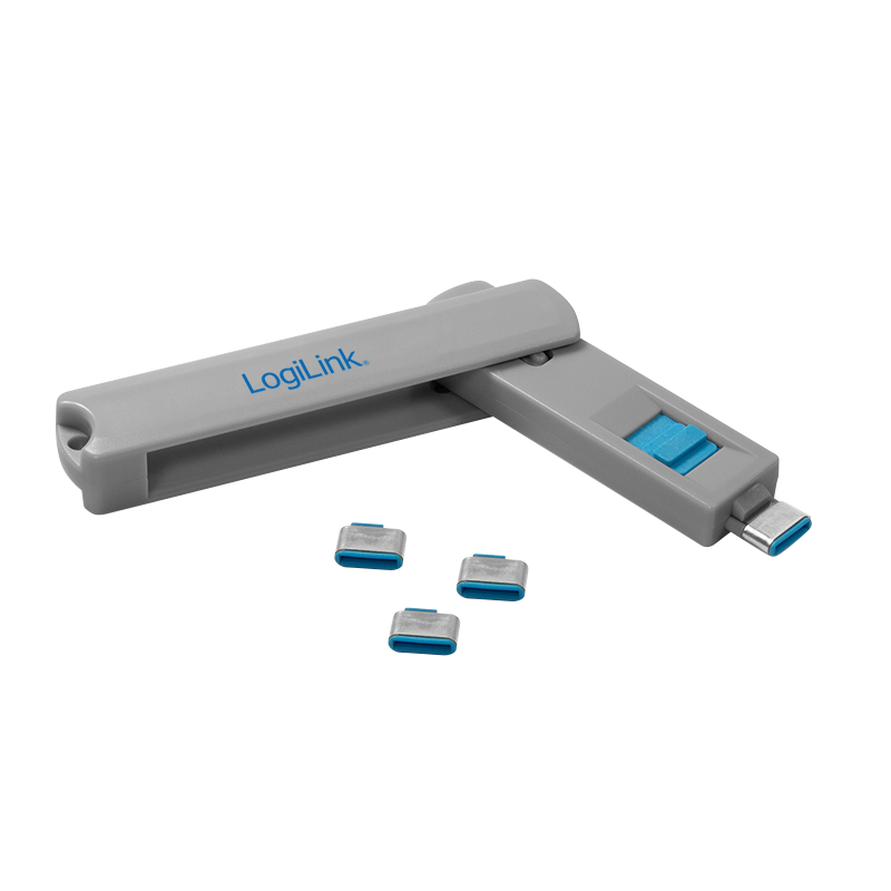 Bloker portu USB-C z kluczem i 4 blokadami