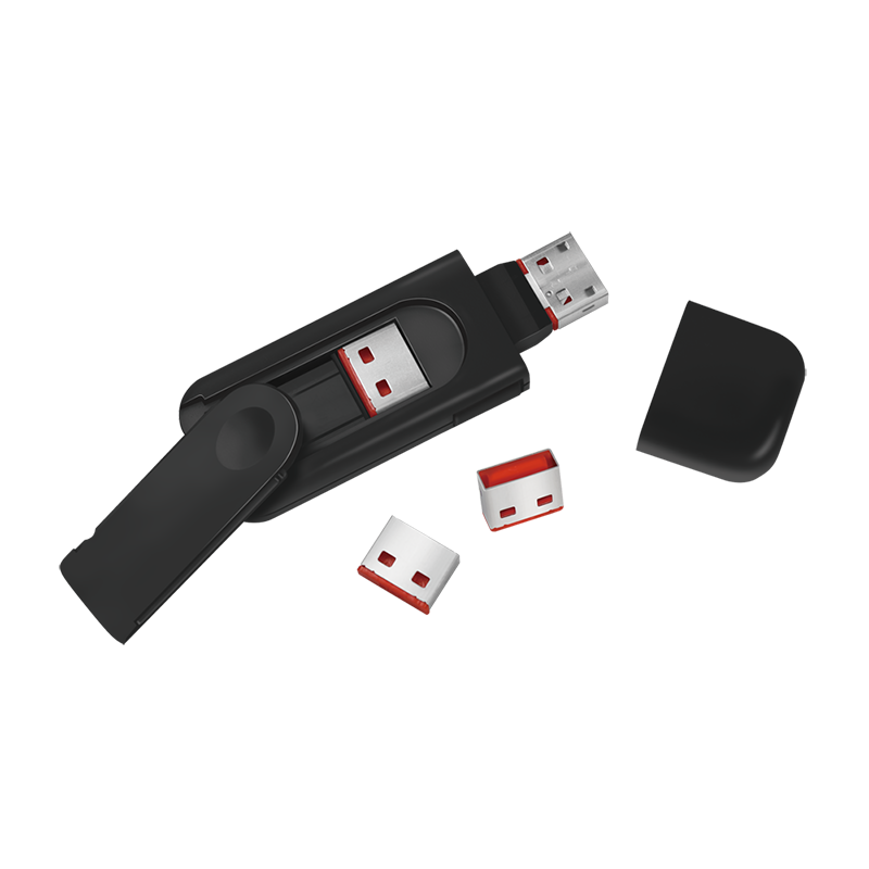 Blokada portu USB z 1 kluczem i 4 blokadami