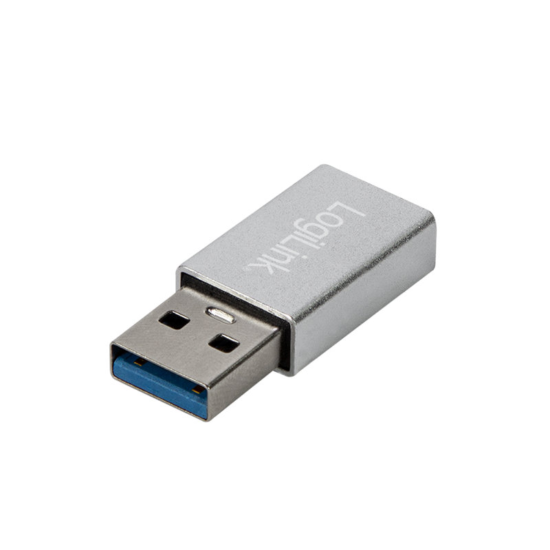 USB 3.2 Gen 1 USB-A to USB-C adapter, 5 Gbit/s, 15 W, silver