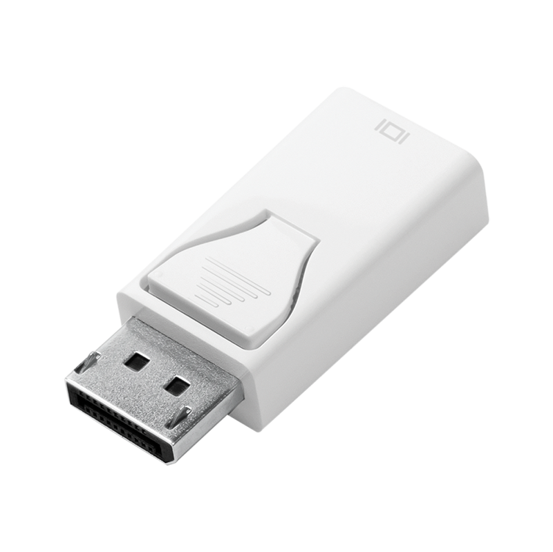 Adapter DisplayPort, DP/wtyk – HDMI-A/gniazdo, 4K/30 Hz, biały