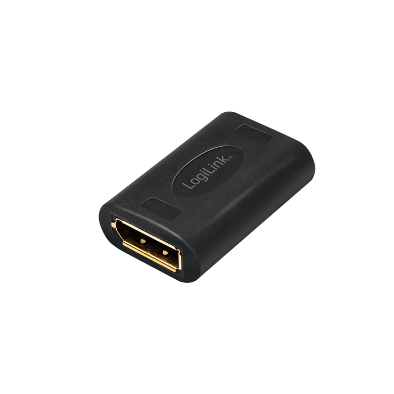 DisplayPort adapter, DP/F to DP/F, UHD 8K/60 Hz, black