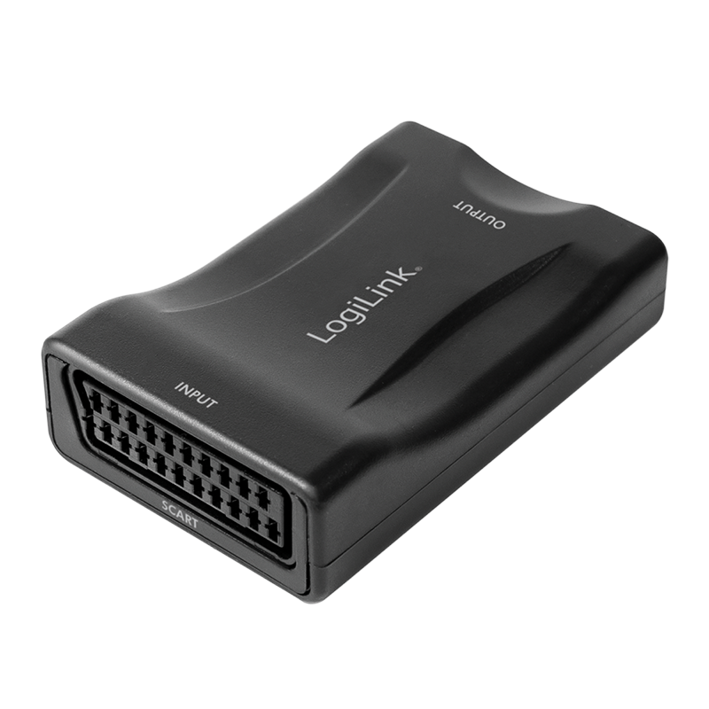 Konwerter wideo, Scart/gniazdo – HDMI-A/gniazdo, 1080p, czarny