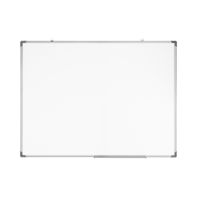 Magnetic dry-erase whiteboard, wall-mounted, 120x90 cm, aluminum frame
