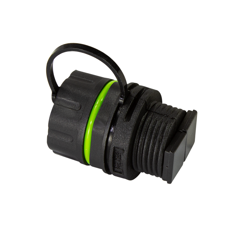 Waterproof fiber optic Duplex SC connector with dust cap