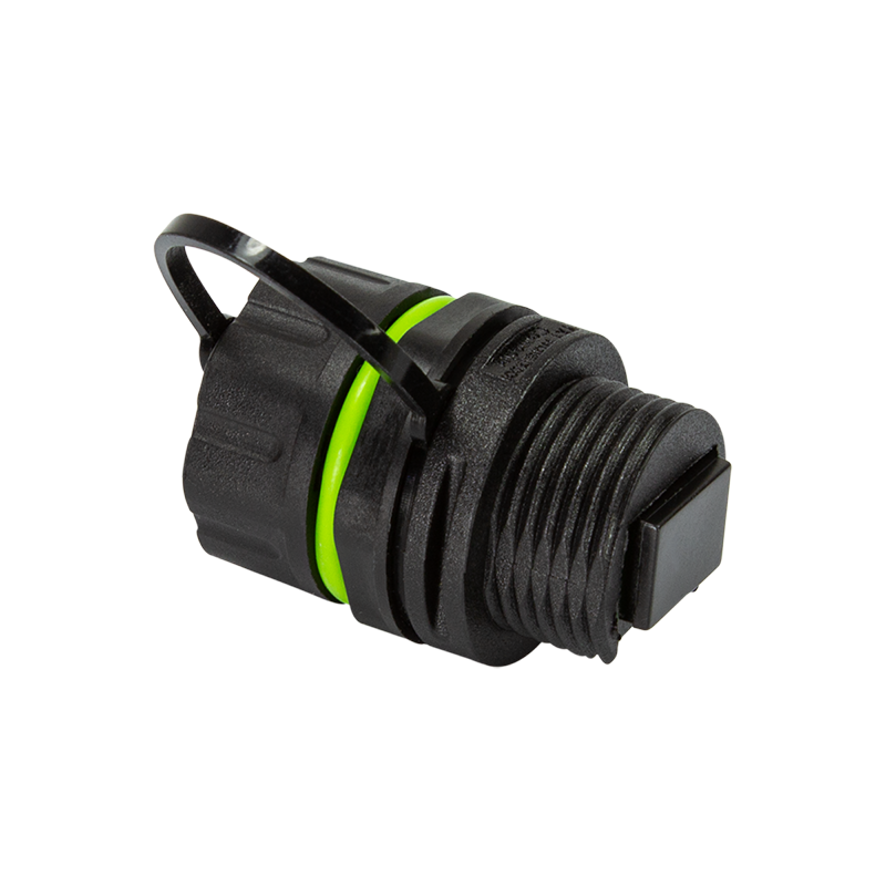 Waterproof fiber optic Simplex SC connector with dust cap