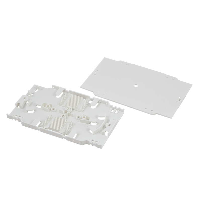Fiber splice cassette with 24 core splice holder, crimping type