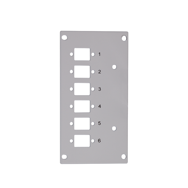 Front plate for splice distributor, 6 x LC duplex / 6 x SC simplex — 1