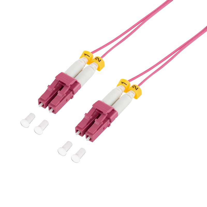 Super slim OM4 fiber patch cord LC-LC duplex, 5.0 m