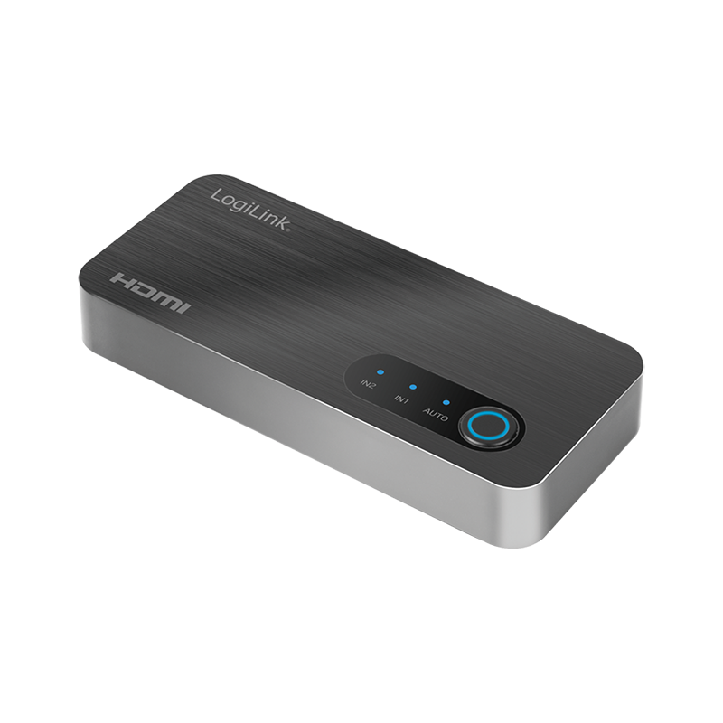 HDMI switch, 2x1-Port, 8K/60 Hz, HDCP, HDR, VRR, CEC