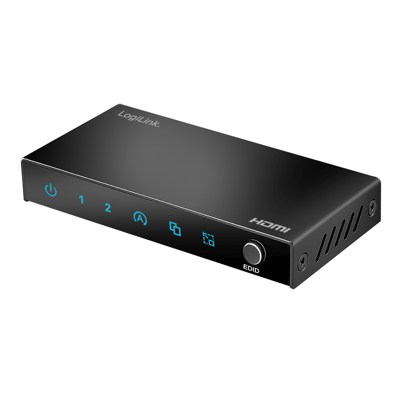 Rozdzielacz HDMI, 1x2 porty, 4K/60 Hz, HDCP, EDID, HDR, CEC, skalowanie w dół