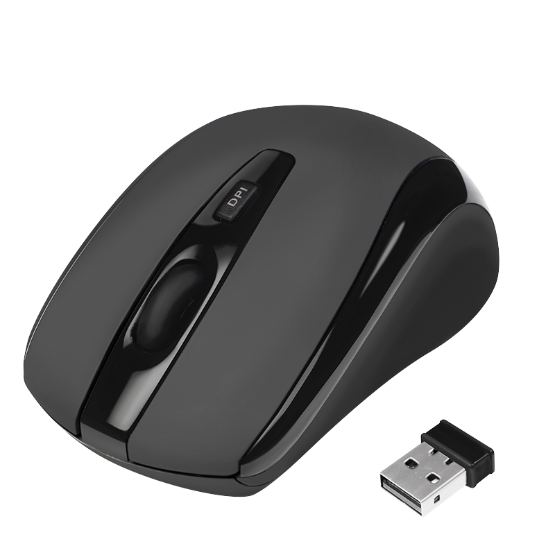 Mini wireless optical mouse, 2.4 GHz, black — 1