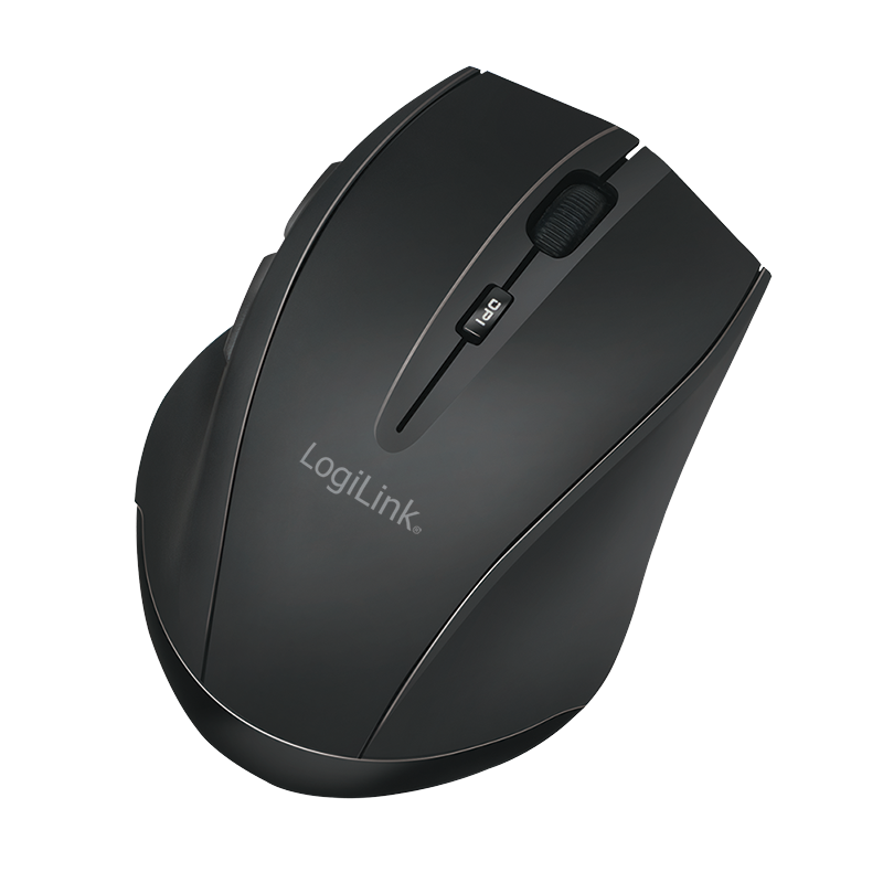 Bezprzewodowa mysz BT 5.0, 5 przycisków, 800/1200/1600 DPI, ergonomiczna, czarna