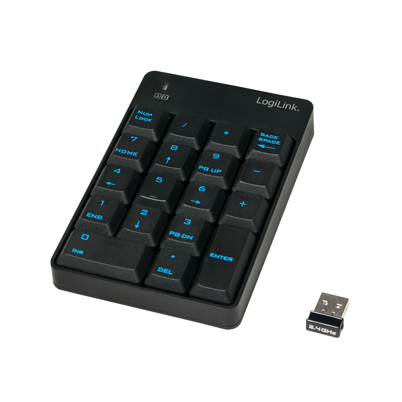 Wireless keypad, 2.4 GHz, black — 1