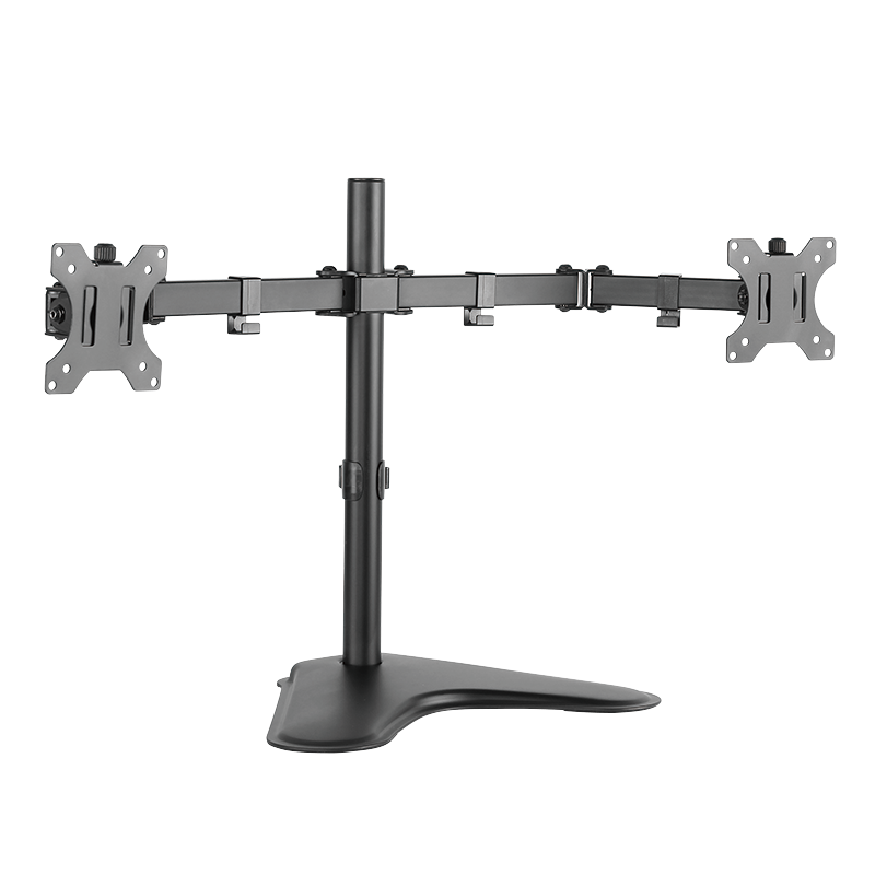 Wolnostojący stojak biurkowy na dwa monitory 13–32″