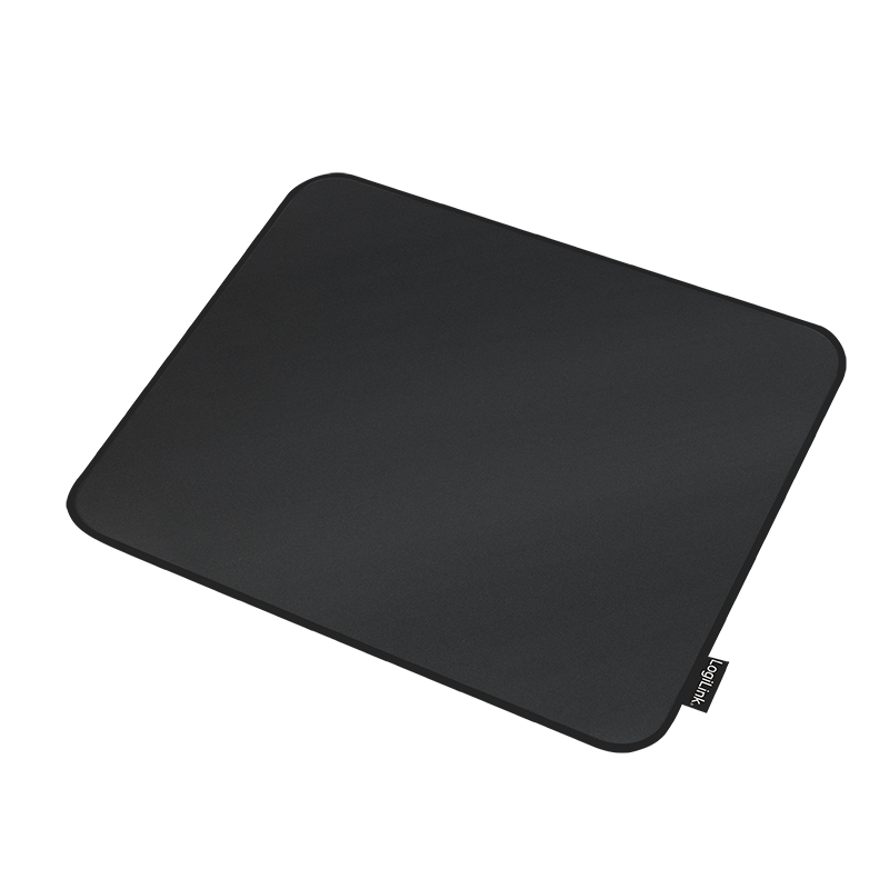 Gaming mouse pad, stitched edges, 320 x 270 mm, black