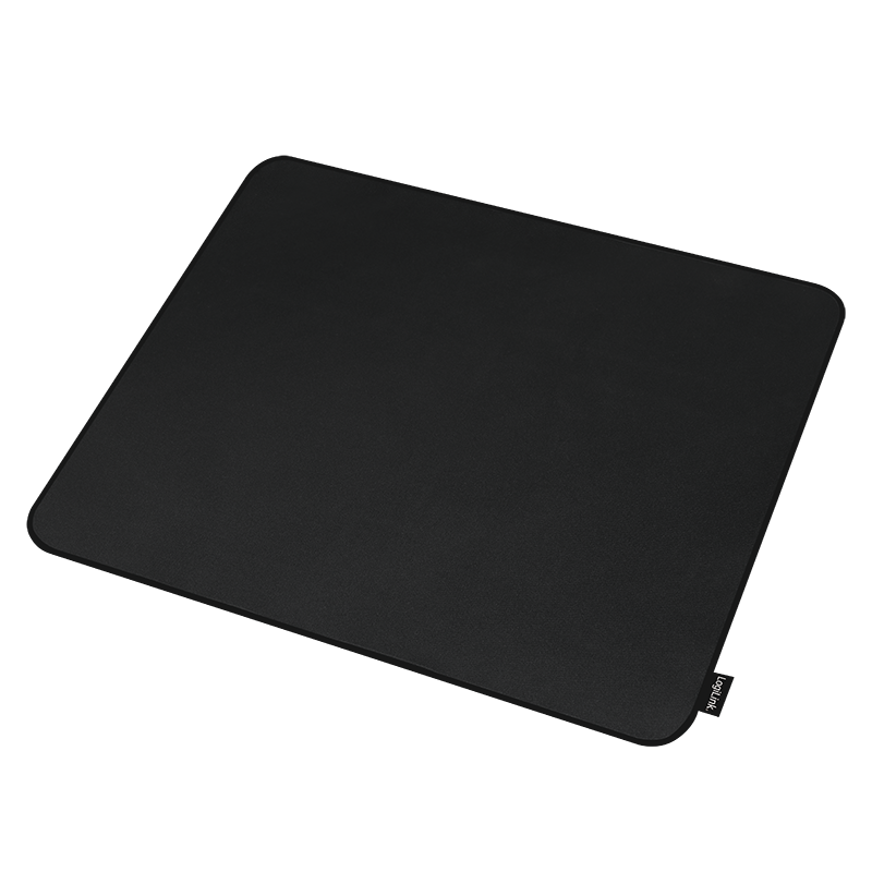 Gaming mouse pad, stitched edges, 45,5x40 cm, black