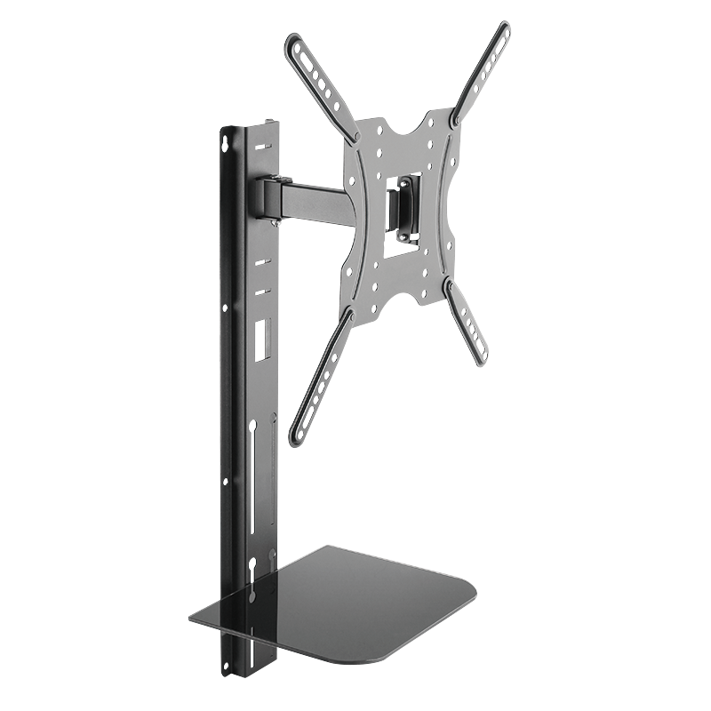 32–55 inch TV wall mount with shelf — 1