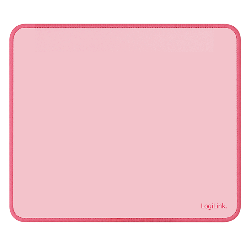 Mouse pad, 22 x 25 cm, ultra-smooth surface, splash-proof, non-slip underside, pink