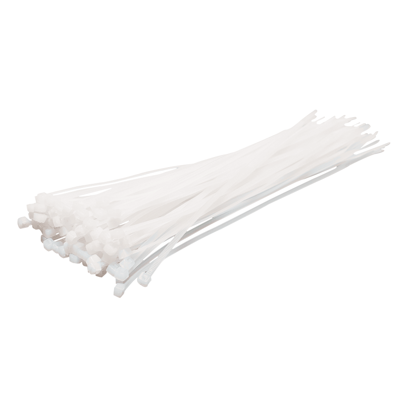Opaski kablowe PA66, 100 szt., przezroczyste, szer. 2.5 mm, dł. 200 mm