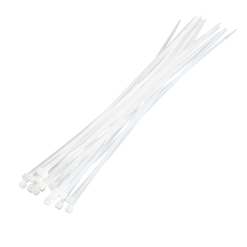 Opaski kablowe PA66, 100 szt., przezroczyste, szer. 4.4 mm, dł. 400 mm