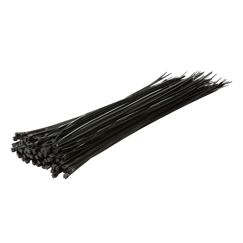 Opaski kablowe PA66, 100 szt., czarne, szer. 4.4 mm, dł. 500 mm
