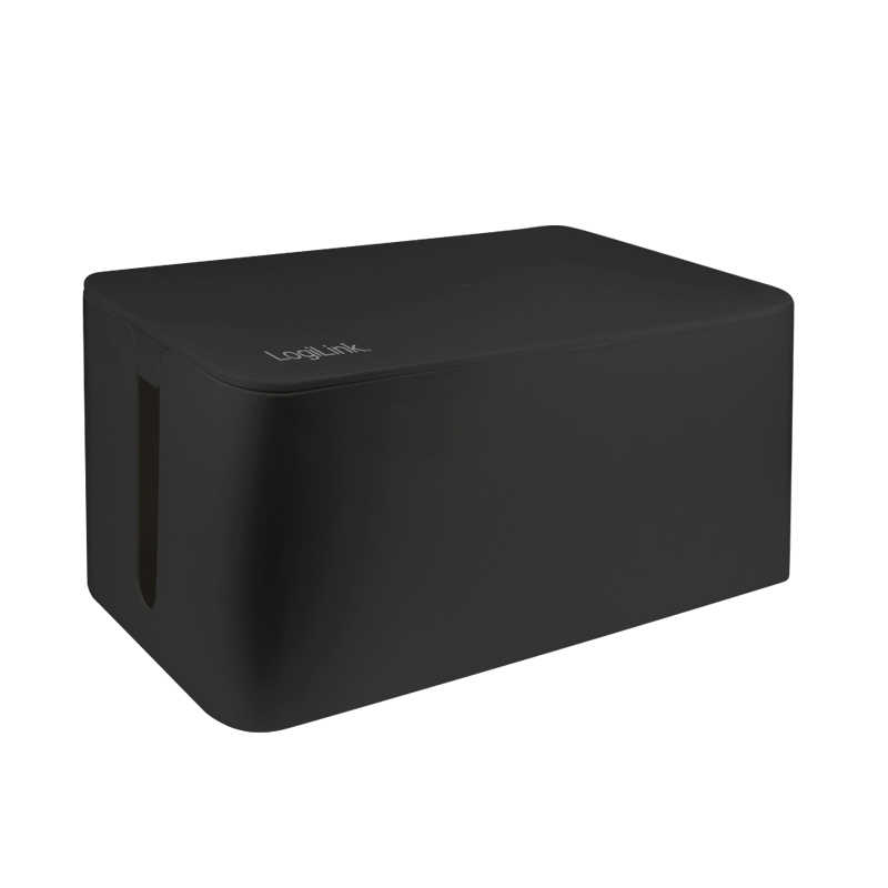 Cable box, 407 x 157 x 133.5 mm, black