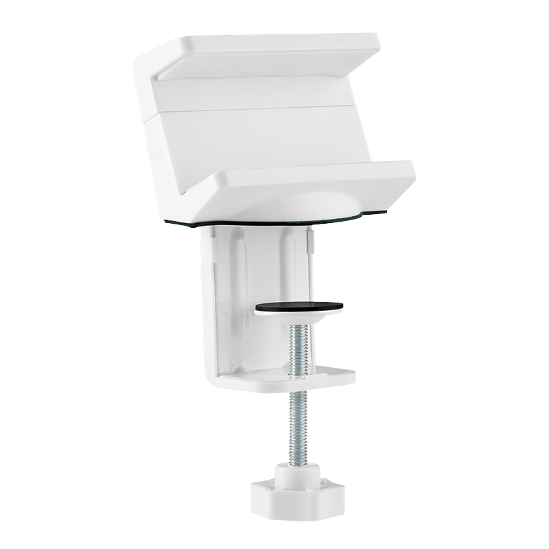 Table mount clamp-on cable organizer