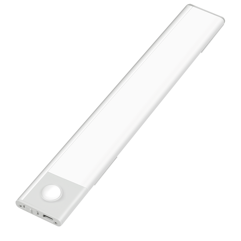LED under-cabinet light, 30 cm, 100 lm, 1100 mAh, with motion detector, white