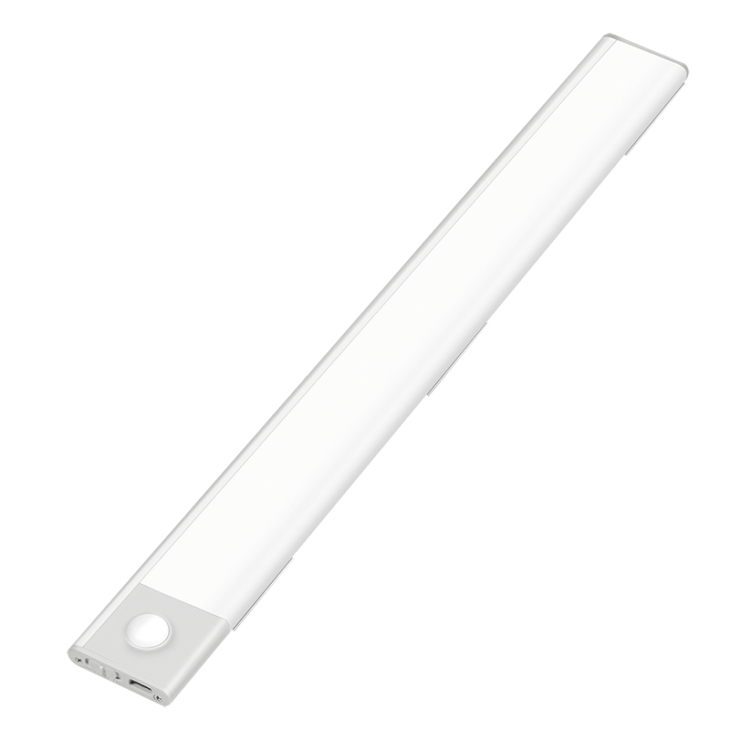 LED under-cabinet light, 40 cm, 160 lm, 1100 mAh, with motion detector, white