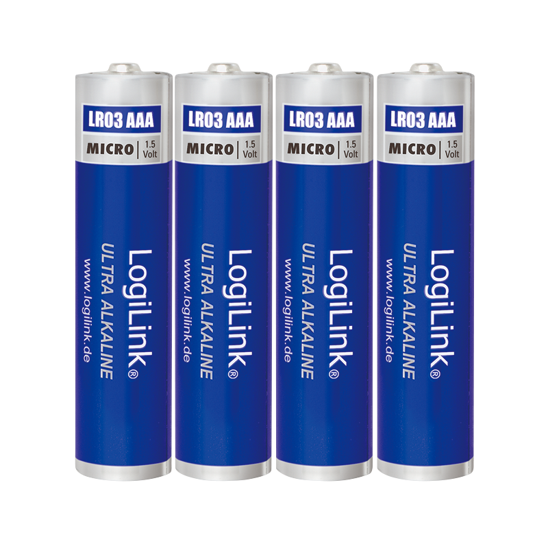 Baterie alkaliczne Ultra Power AAA, Micro, 1.5V, 4 szt.