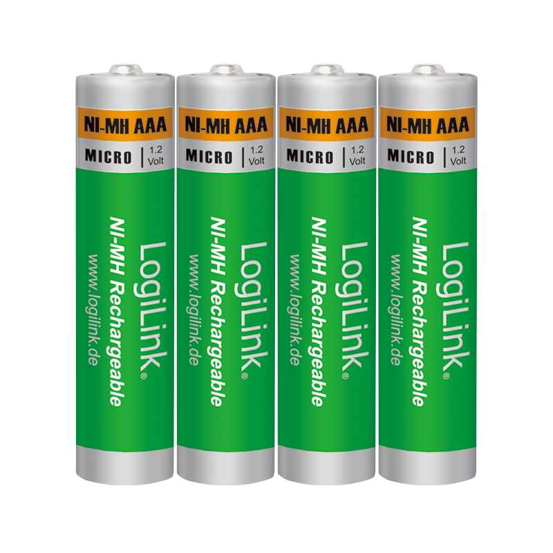 Akumulatorki AAA Ni-MH, Micro, 1.2V, 4 szt.