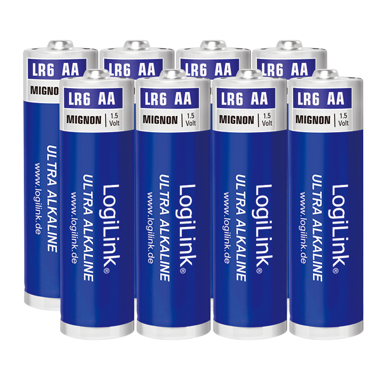 Baterie alkaliczne Ultra Power AA, LR6, Mignon, 1.5V, 8 szt.