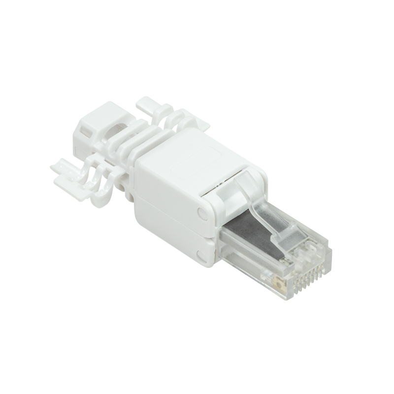 RJ45 modular plug, Cat.6A, unshielded, tool-free assembly — 1