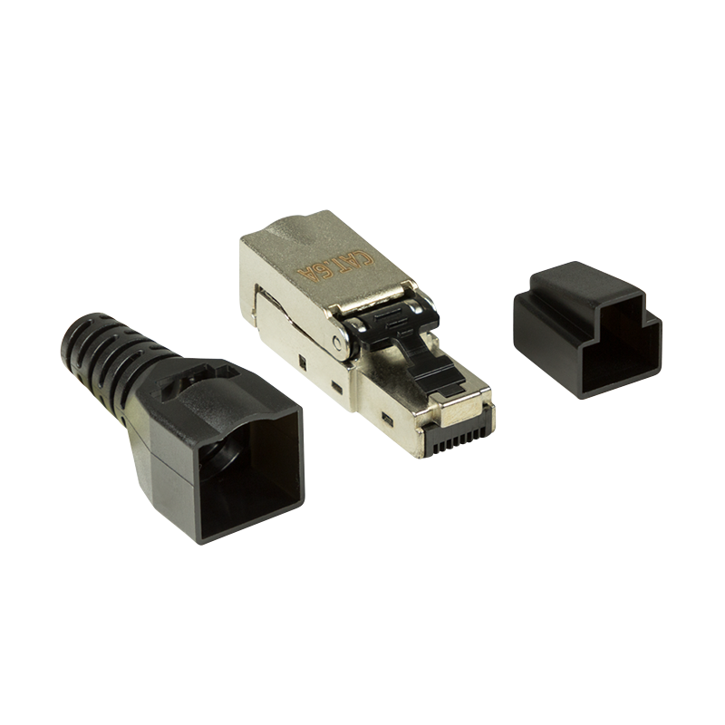 Field assembly plug, Cat.6A, shielded