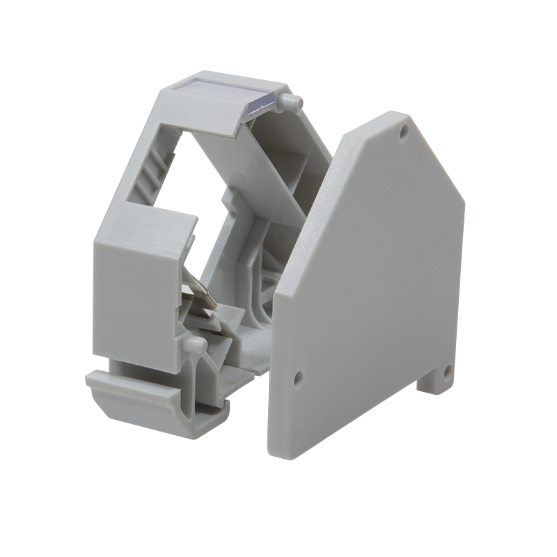 DIN rail mounting adapter for one keystone module, stackable — 1
