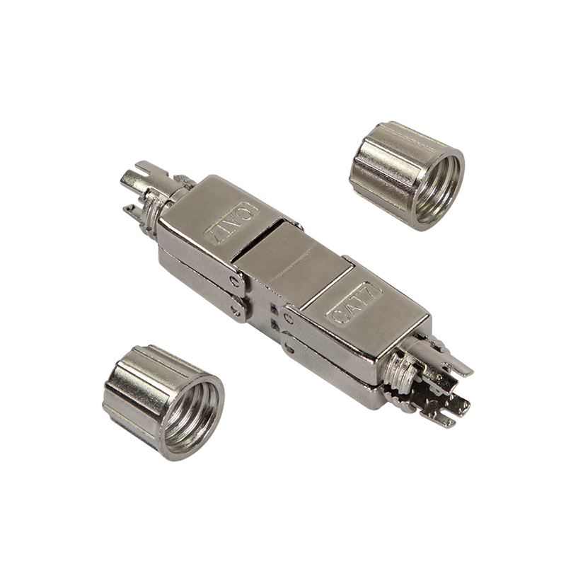 Field assembly cable connector, Cat.7, shielded, slim type